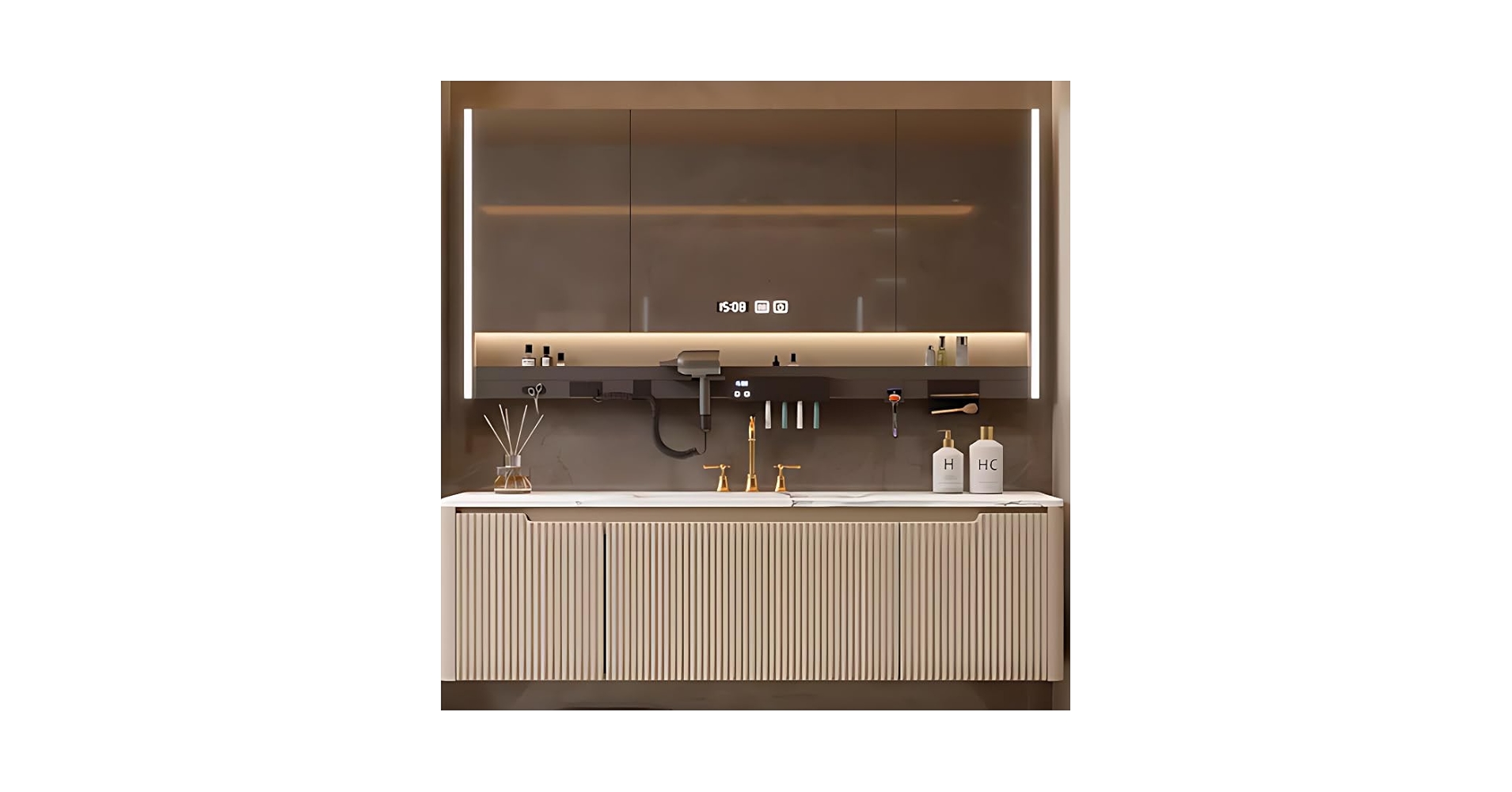 Amazon.com: TIZAZO 52IN Bathroom Vanity - Bathroom Vanity